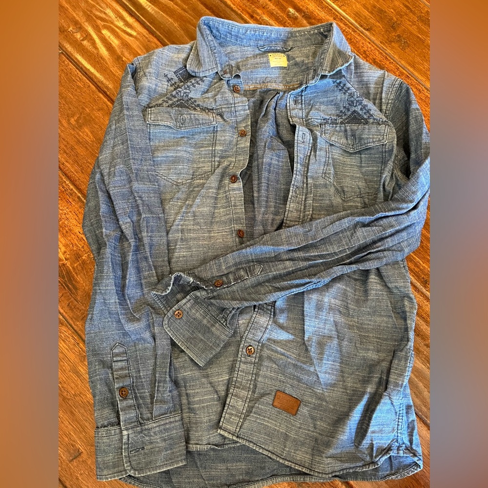 Vans denim button up